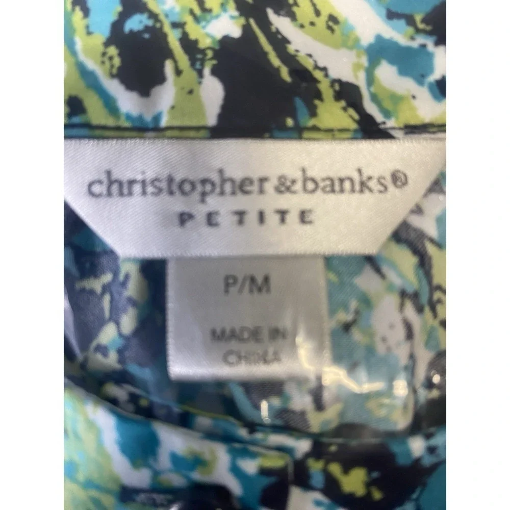 Christopher & Banks 3/4 Sleeve Petite Women's Blouse Size PM - Picture 6 of 9